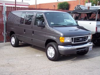 This is what the Vanaconda van looked like straight from Ford, before the extensive mod list began.